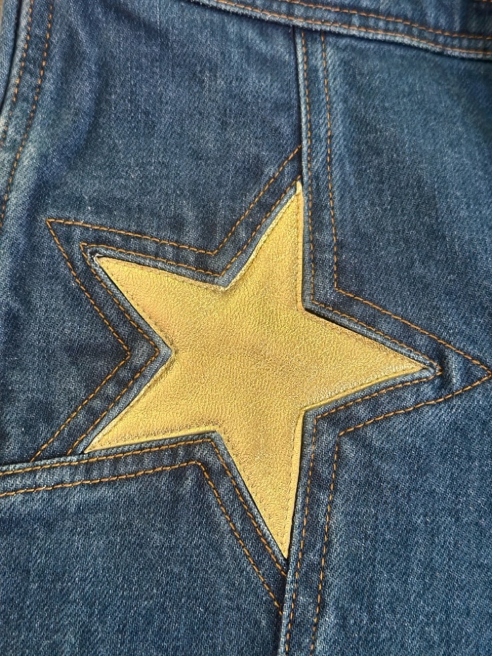 Stoned Immaculate SuperStar bells in vintage gold sz 26 - Picture 8 of 9